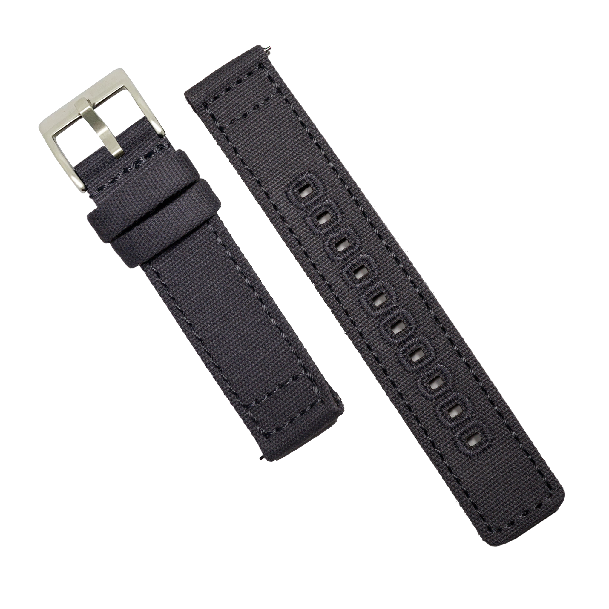 Ullchro Nylon Watch Strap Replacement Canvas Watch Band Military Army Men  Women - 18mm, 20mm, 22mm, 24mm Watch Bracelet with Stainless Steel Silver  Buckle (20mm, Black) : Amazon.in: Watches