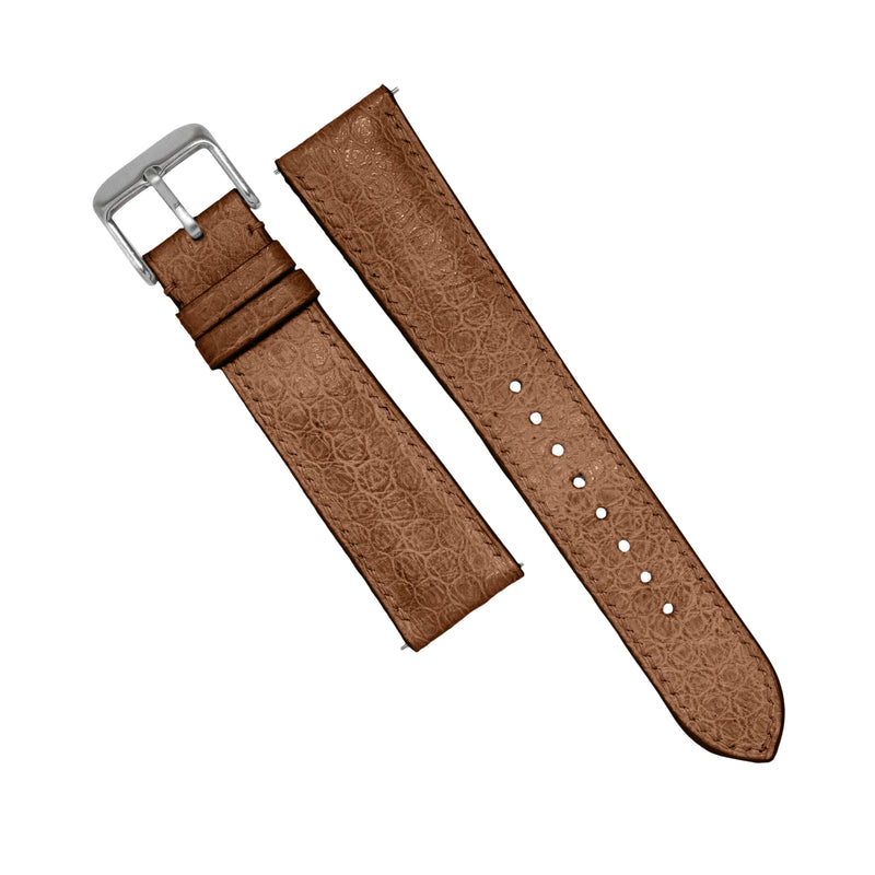 MTO Sea Snake Leather Strap in Brown