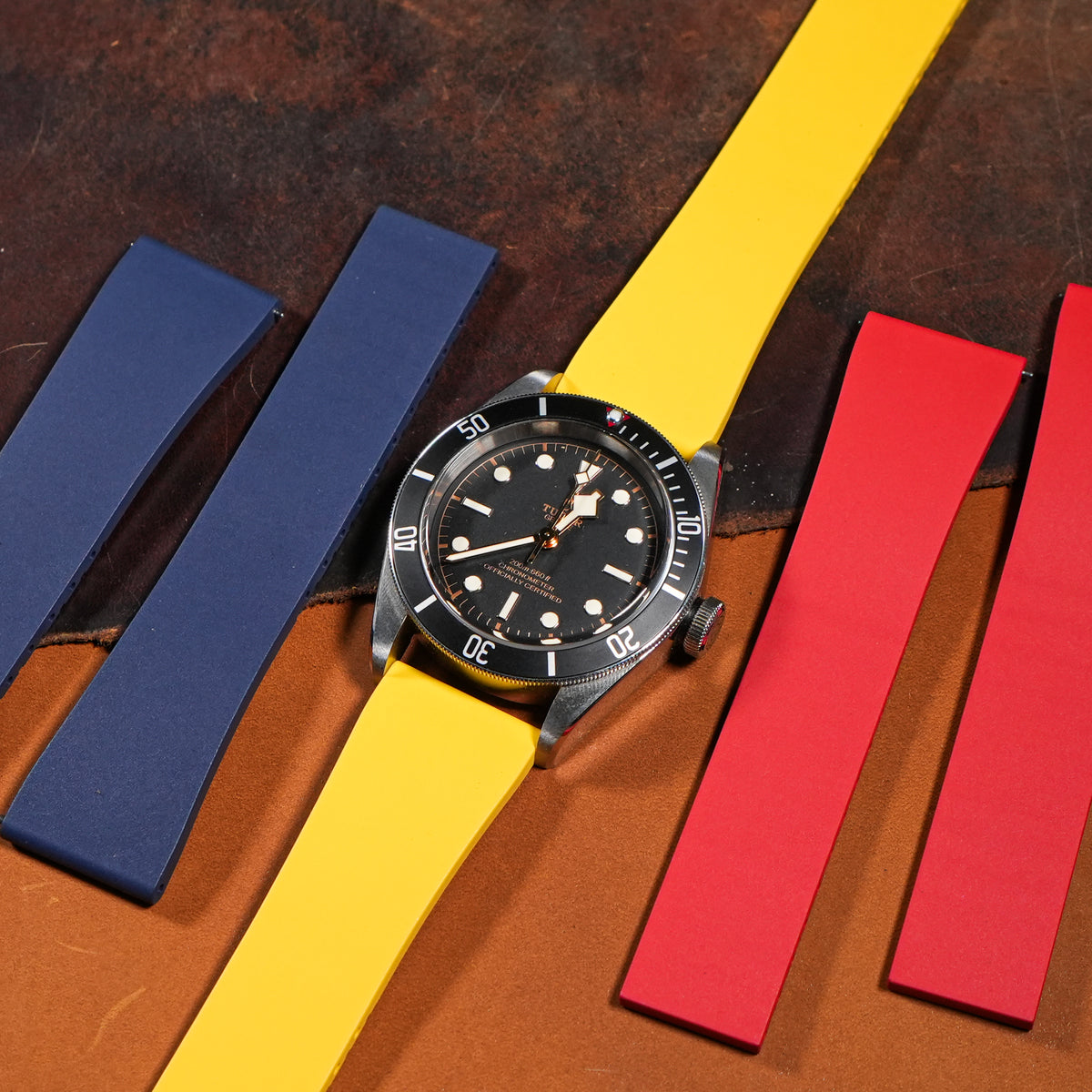 CTS Classic FKM Rubber Strap in Yellow