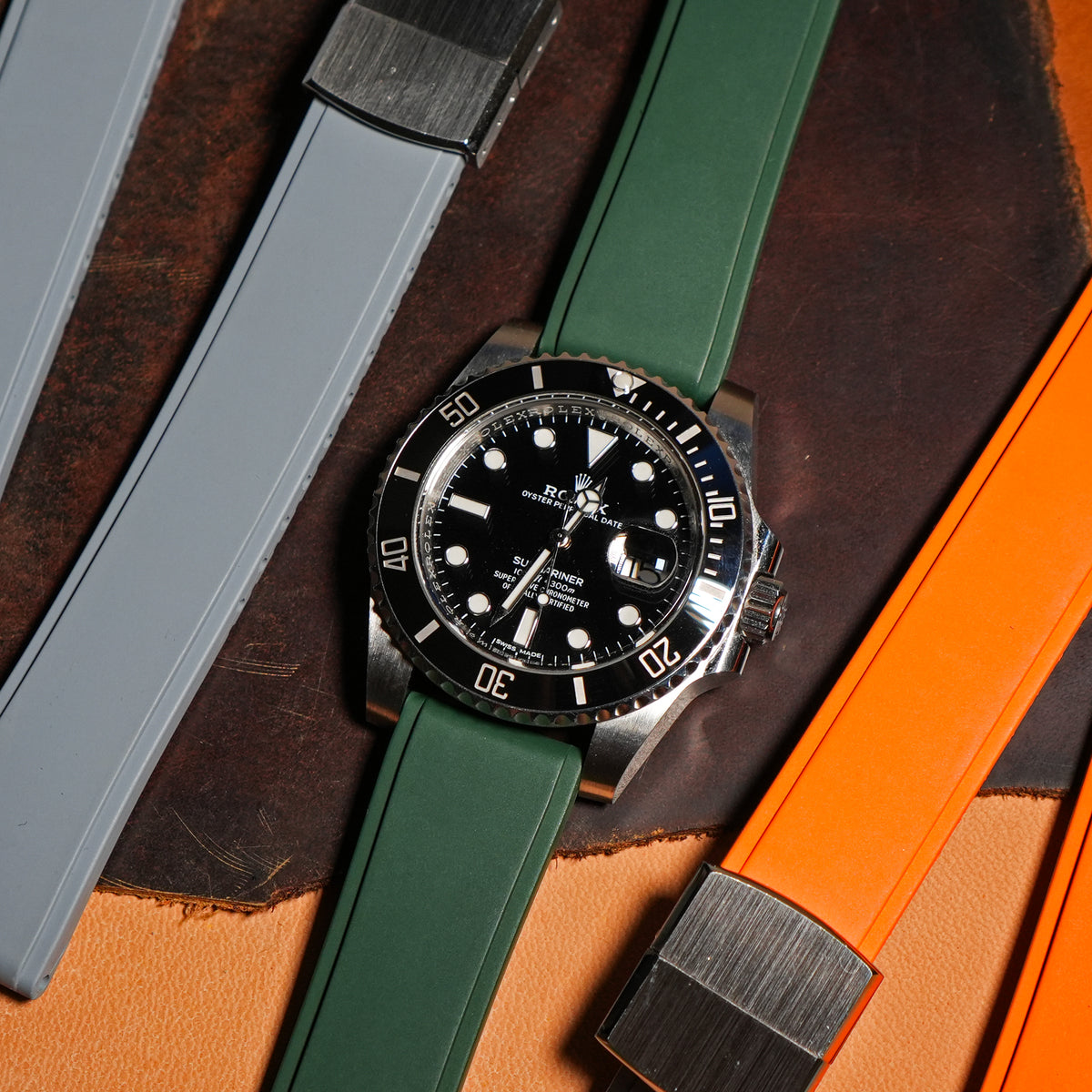 CTS Sports FKM Rubber Strap in Green