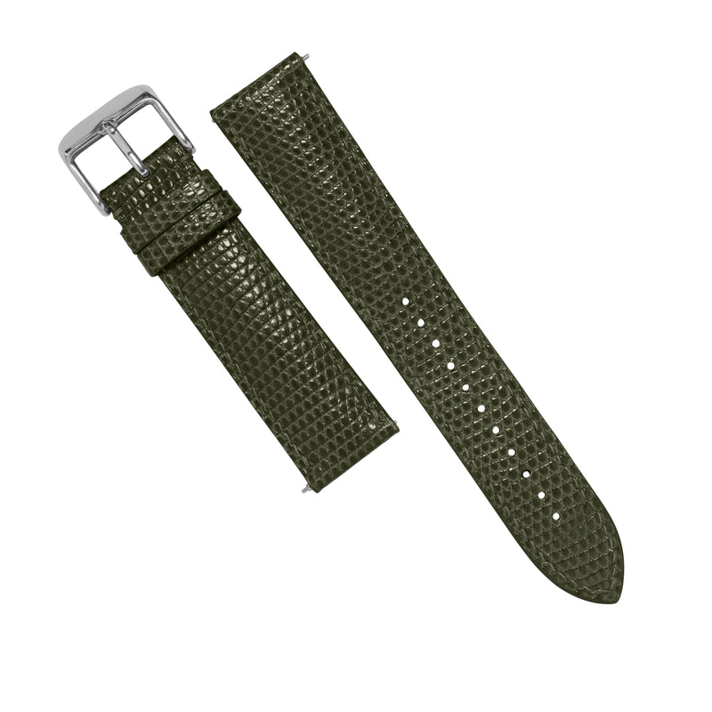 MTO Lizard Skin Strap in Olive