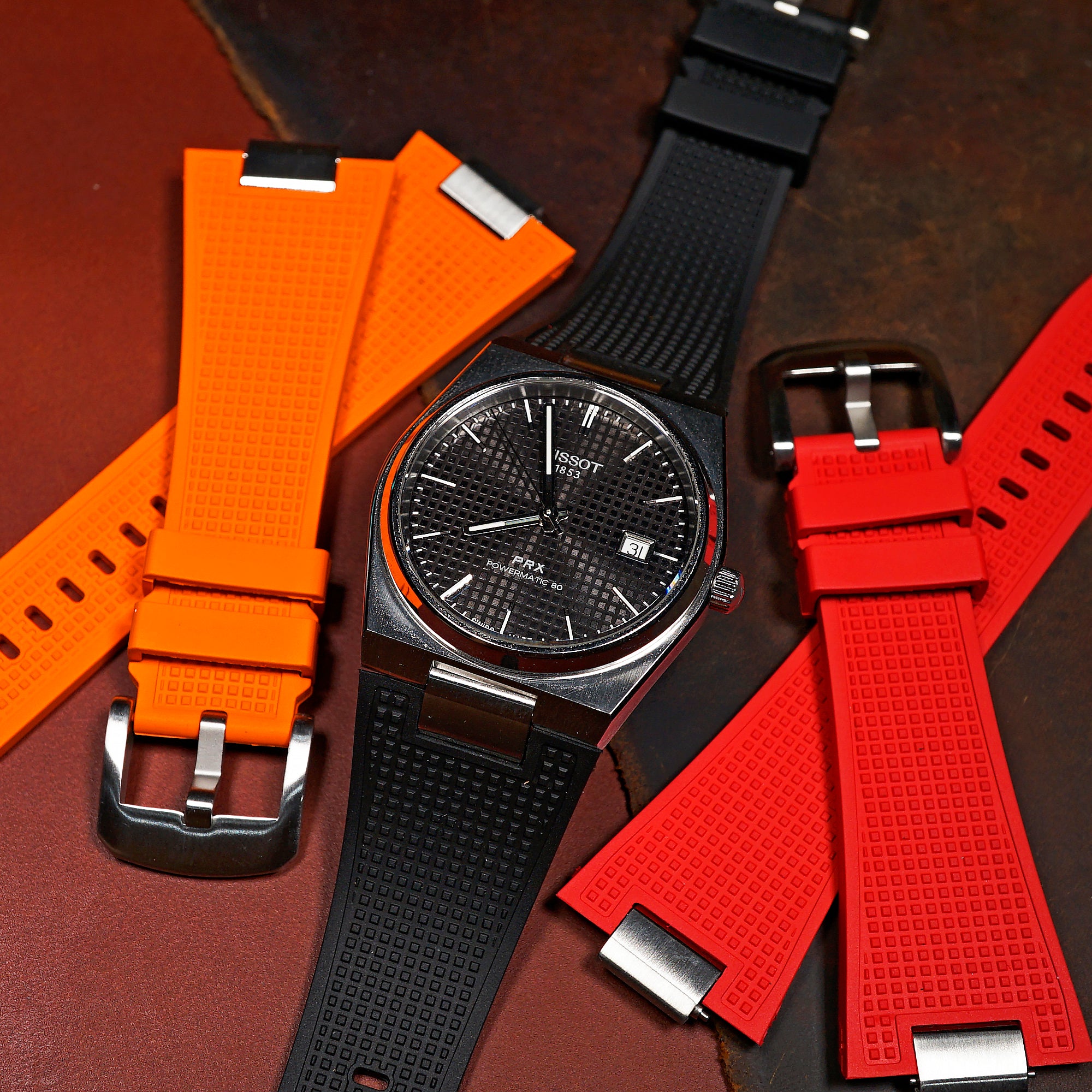 Tissot watch orange clearance strap