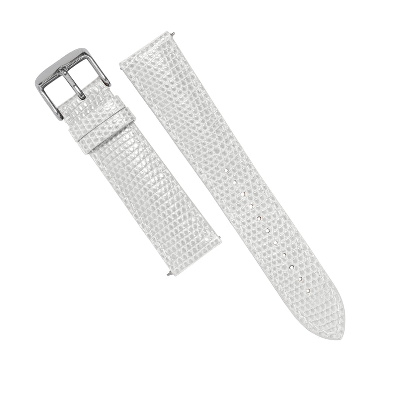 MTO Lizard Skin Strap in Silver