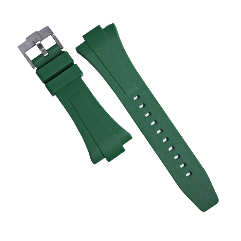 Flex Rubber Strap in Green for Tissot PRX