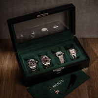 Monad Legacy Black Watch Box in Green (4 Slots)