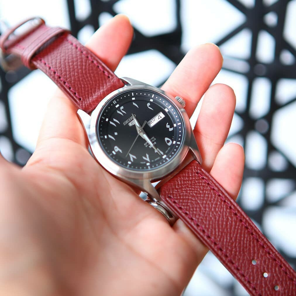 Burgundy 2025 leather strap