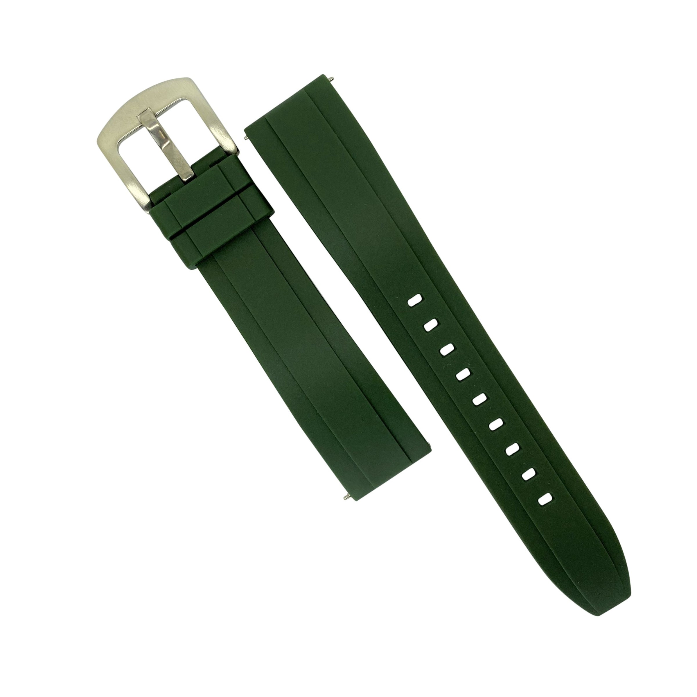 Flex Rubber Strap in Green – Nomad Watch Works Intl