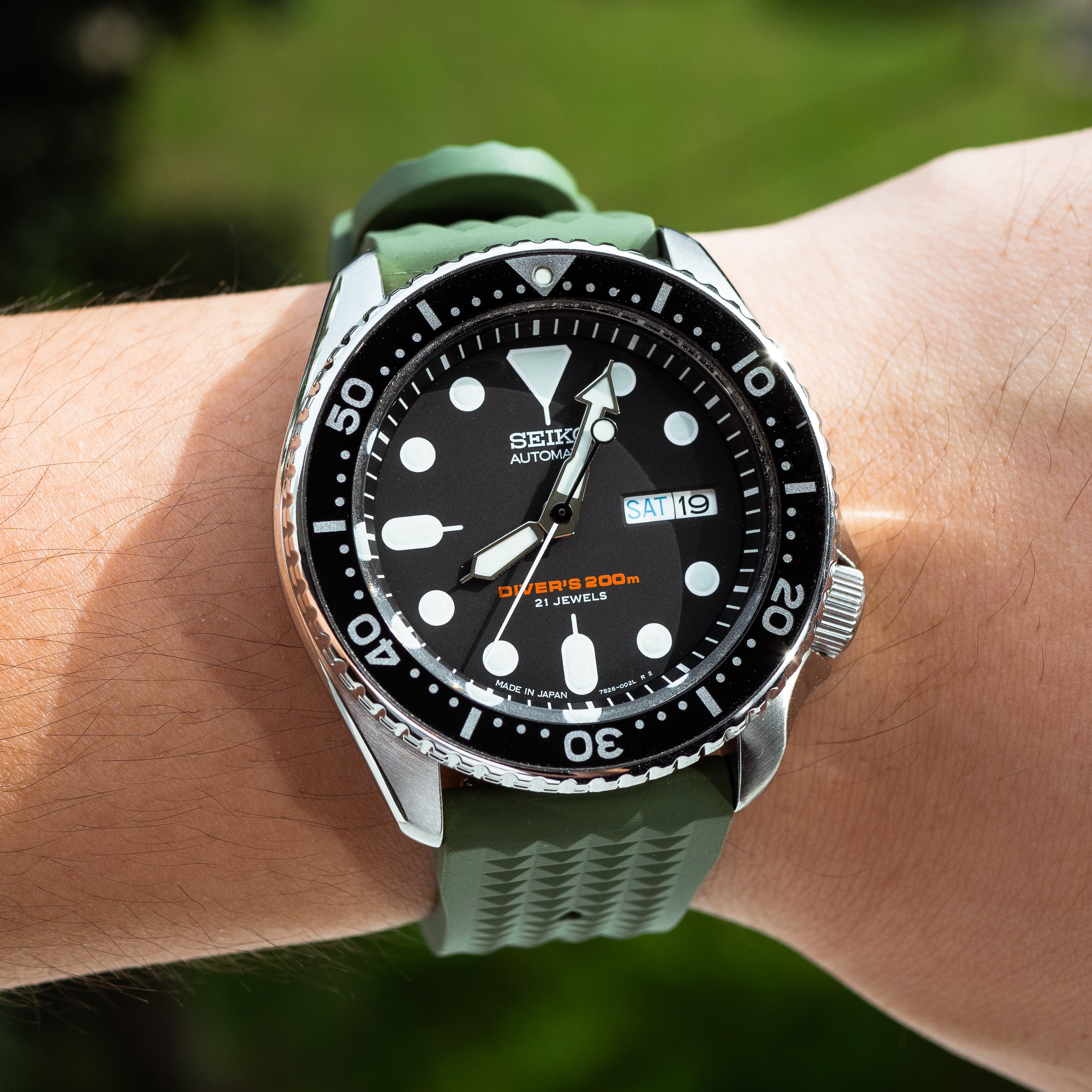 Seiko skx007 cheap waffle strap